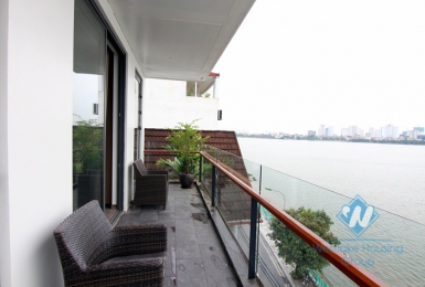 Lake view two bedrooms apartment for rent in Quang Khanh st, Tay Ho